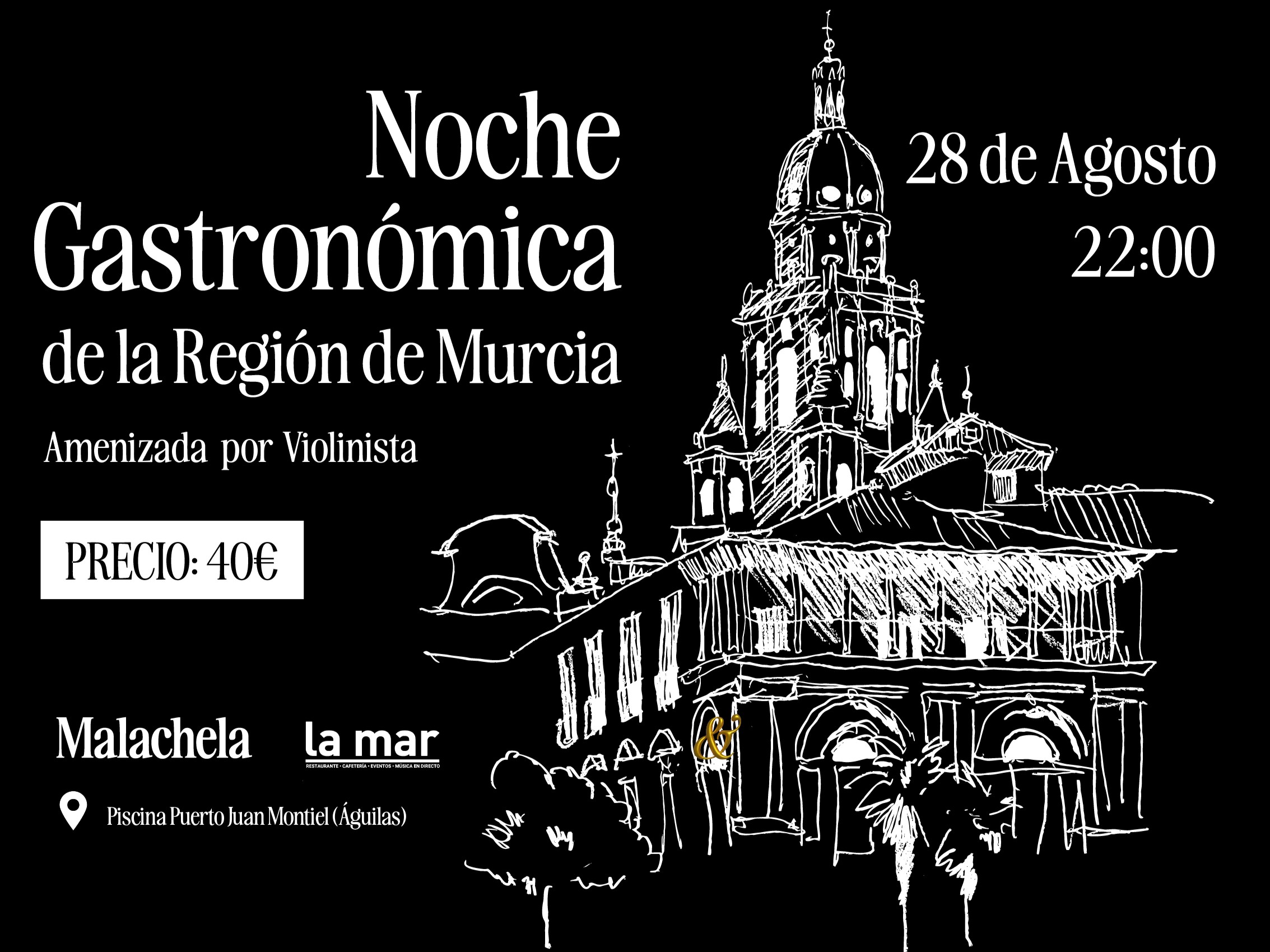 Noche Gastronómica de la Región de Murcia. 40€